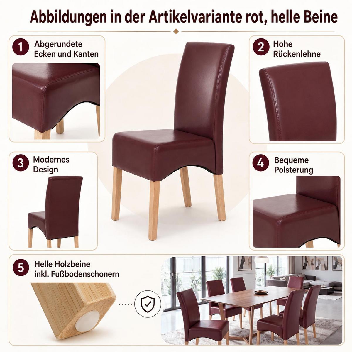 ESSZIMMERSTUHL Schwarz 2er-Set - Schwarz, Holz (44/102/54cm) - MCW