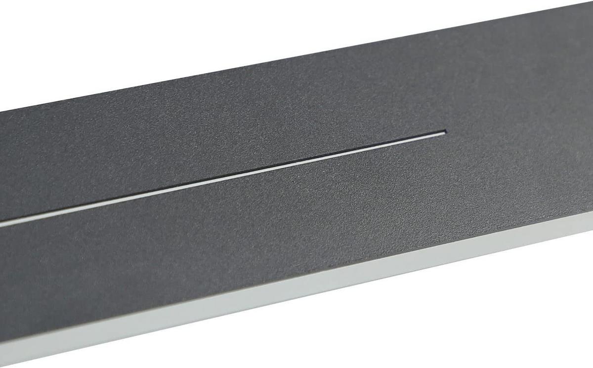 LED WANDLEUCHTE Raum - Schwarz, Metall (5/4/100cm) - Nettlife
