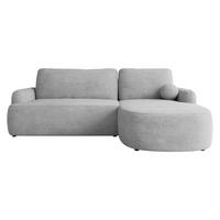 ECKSOFA Loridu, Seite: Rechts - Schwarz/Grau, Holz/Kunststoff (250/174cm) - MIRJAN24