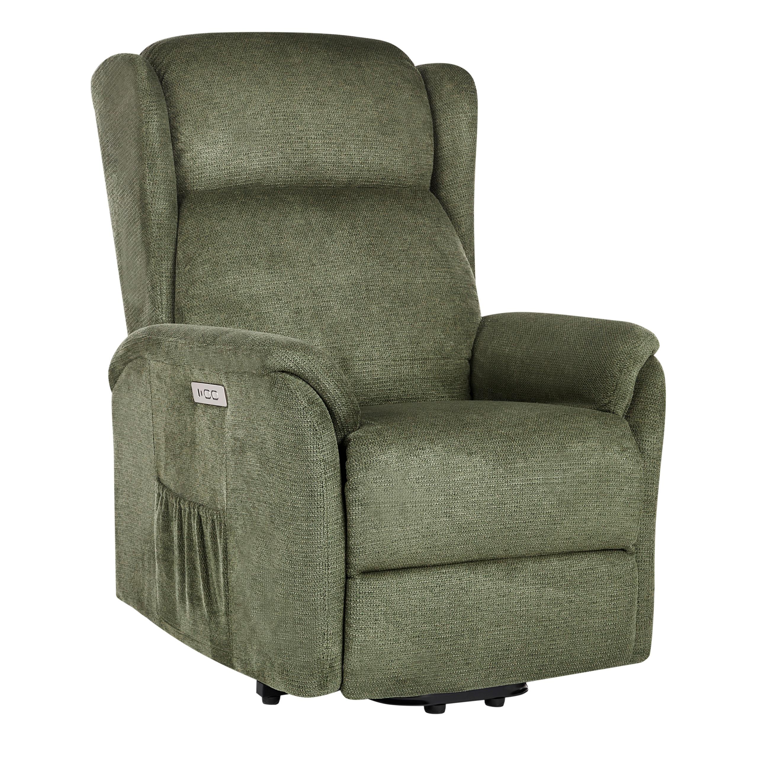 ELEKTRISCHER-FERNSEHSESSEL Grün Elegy - Grün, Textil (72/86/80cm) - Beliani