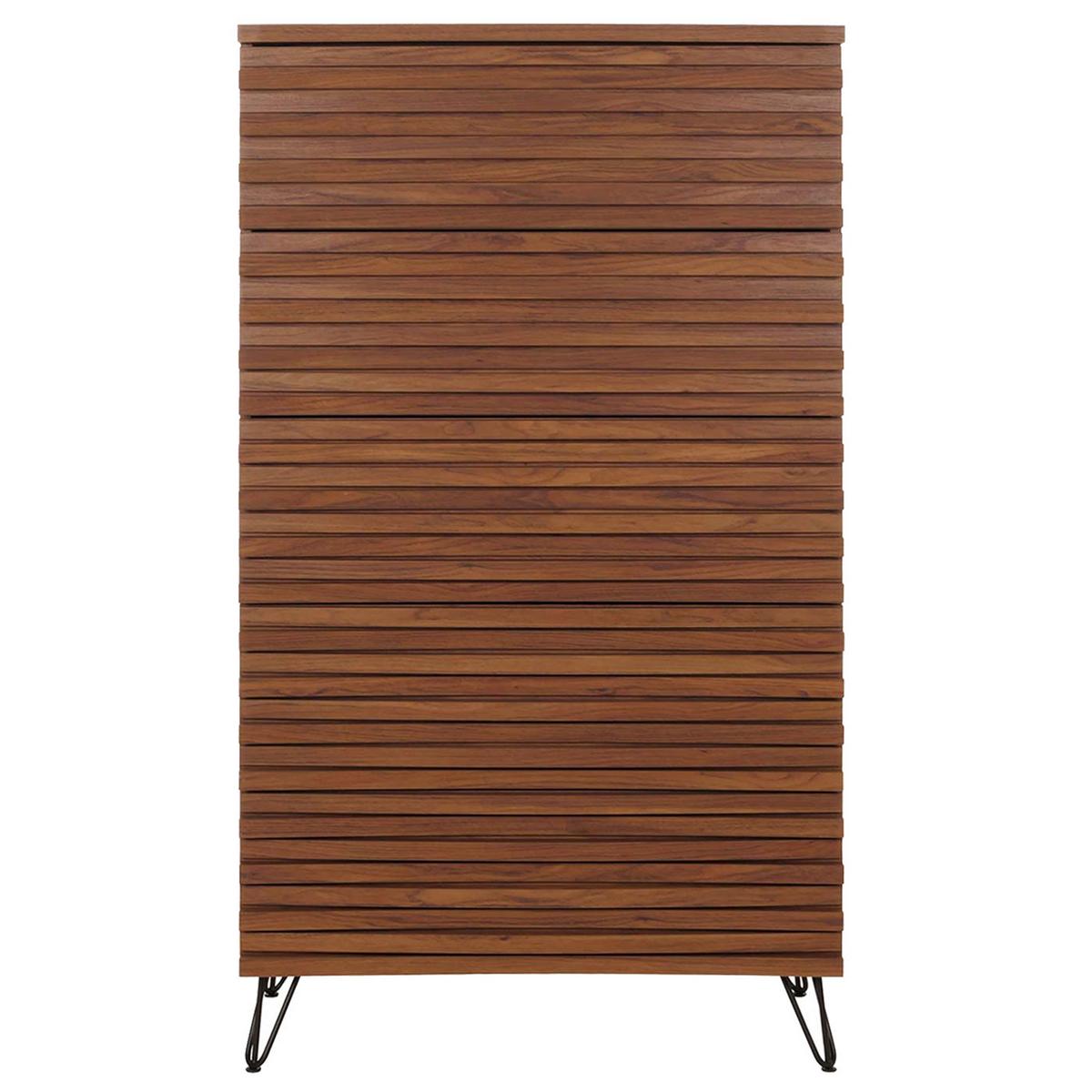 KOMMODE Walnuss Dekor - Walnussfarben, Holzwerkstoff (80/145/44cm) - MCW