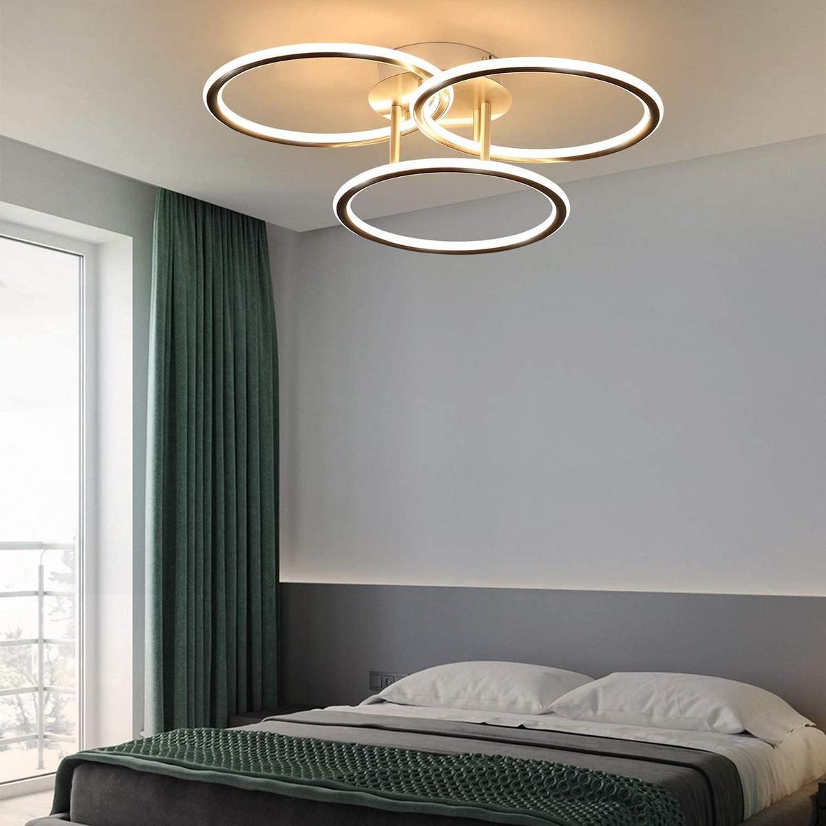 LED-DECKENLEUCHTE Luster 35/44.5/12cm - Silberfarben, Metall (44.5/35/12cm) - Nettlife