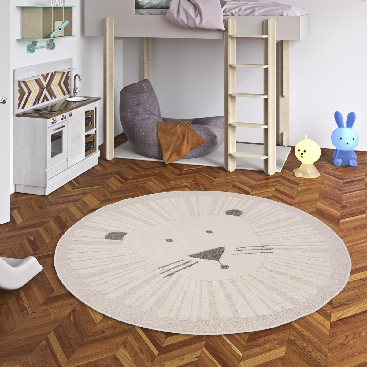 KINDER TEPPICH HAPPY KIDS - Beige, Textil (120/120cm) - Pergamon