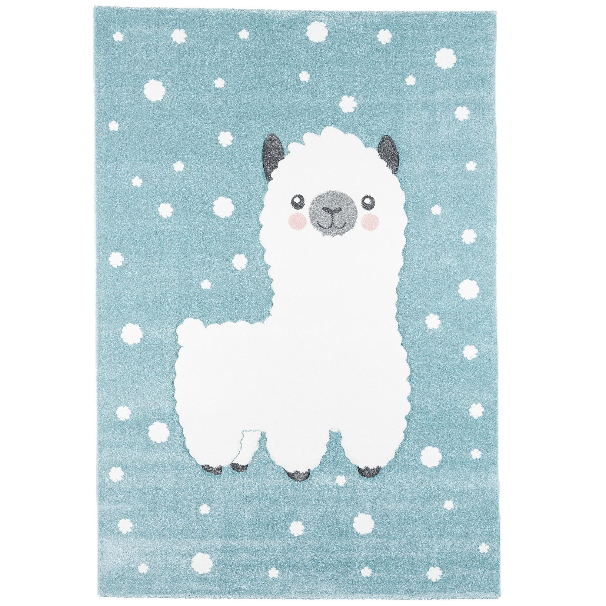 KINDER TEPPICH MAUI KIDS ALPAKA PASTELL - Blau, Textil (200/290cm) - Pergamon