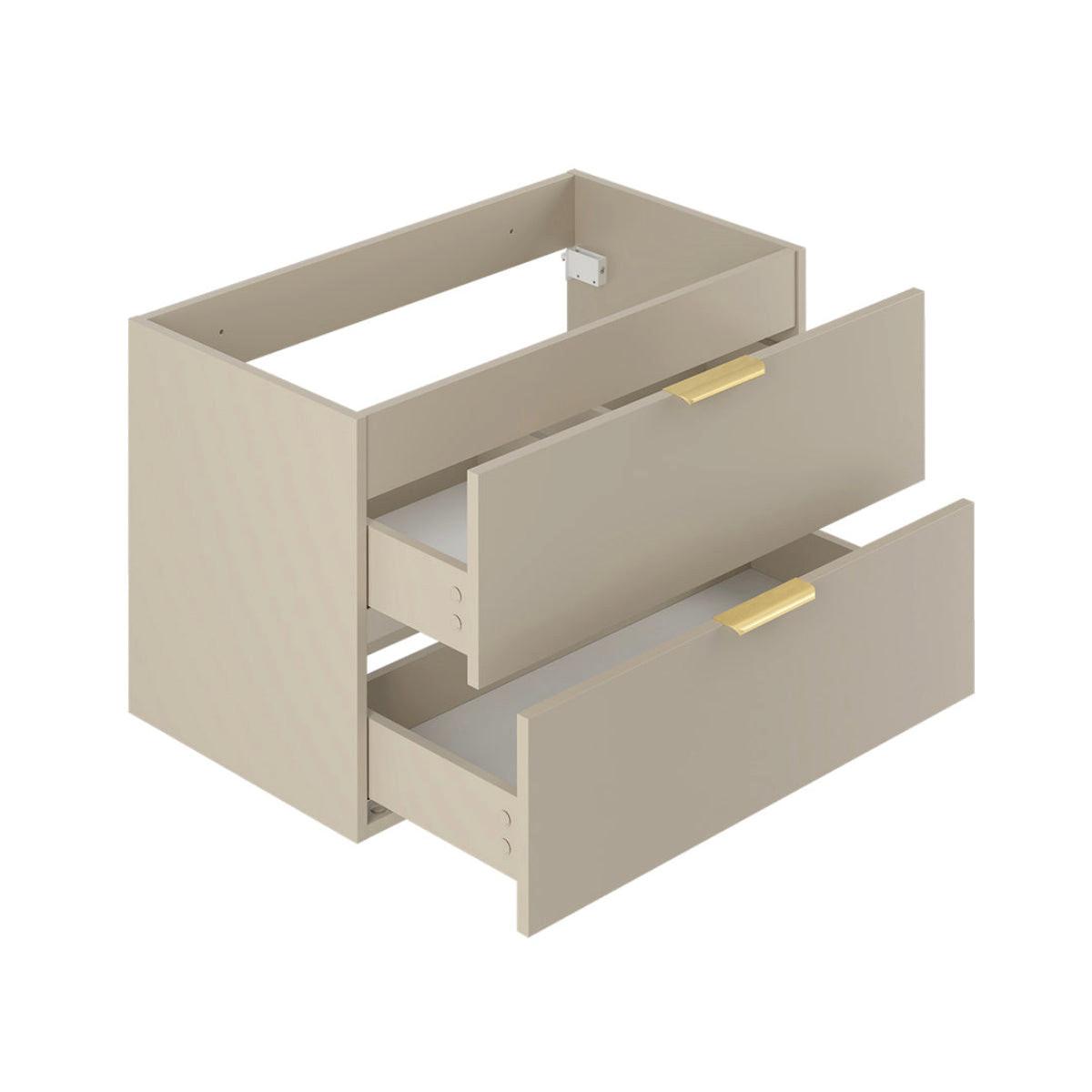 WASCHTISCH 80cm Astrid Kaschmir - Beige, Holzwerkstoff (80/50/45.8cm) - Petits-meubles
