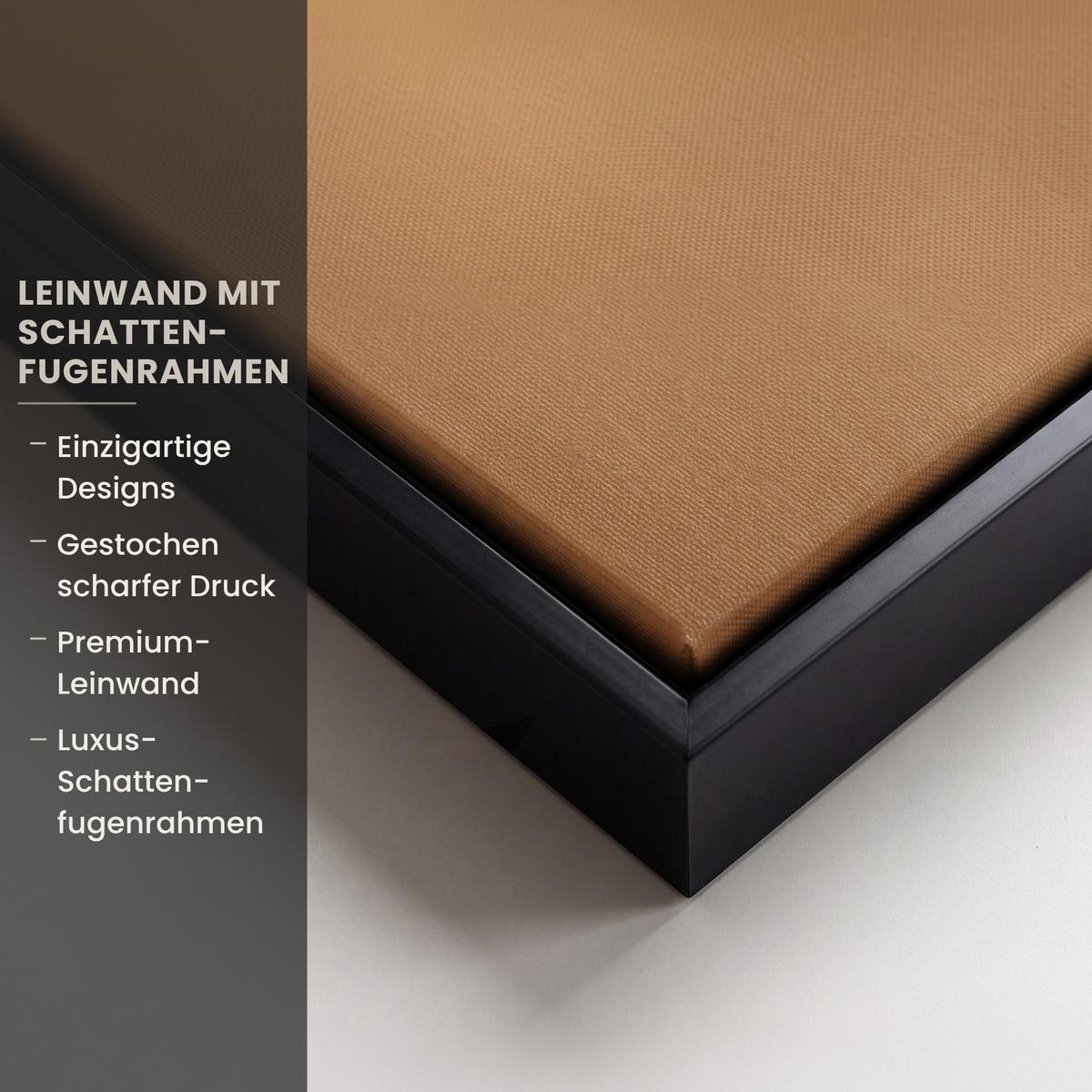 LEINWAND Bilder mit Rahmen - Löwenzahn - Beige - Natur - Blume - 60x40 - Hellbraun, Textil (60/40cm) - MuchoWow