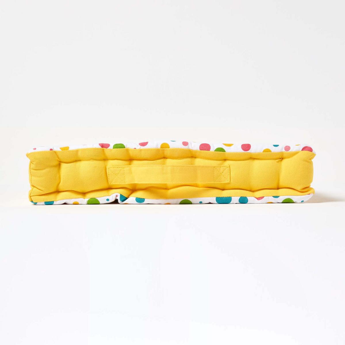 SITZKISSEN Punkte bunt 50/50/10 cm - Multicolor, Textil (50/50/10cm) - Homescapes