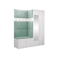 GARDEROBEN-SET Orion XII - Weiß/Mintgrün, Holzwerkstoff/Kunststoff (158/186/46cm) - MIRJAN24