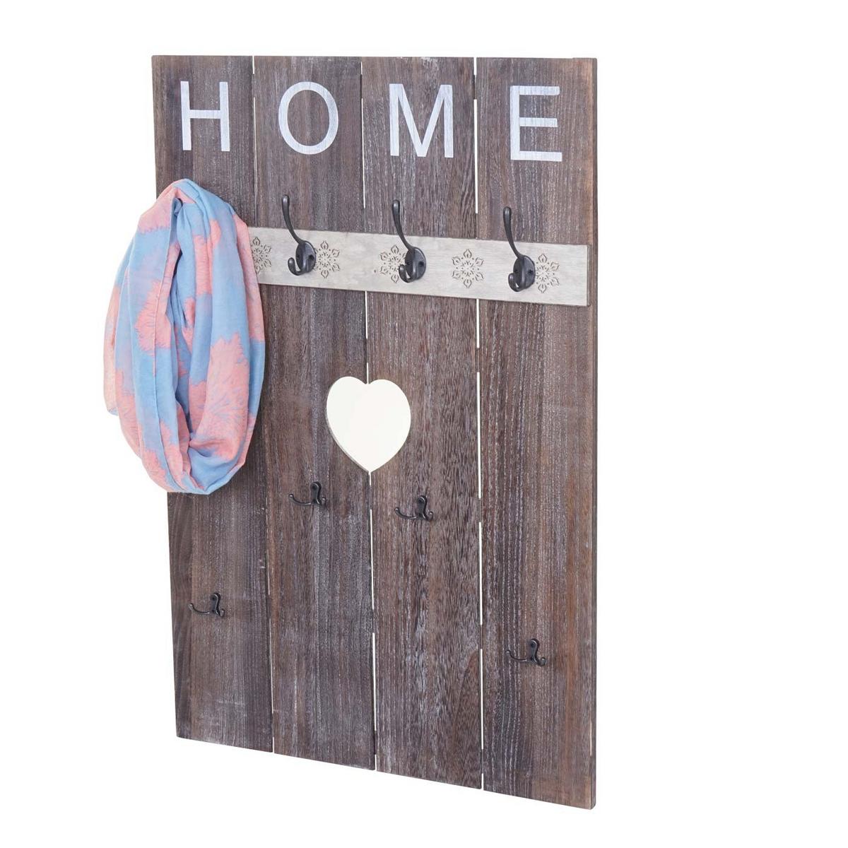 WANDGARDEROBE HOME SHABBY-LOOK Braun - Braun, Holz (60/91/8cm) - MCW