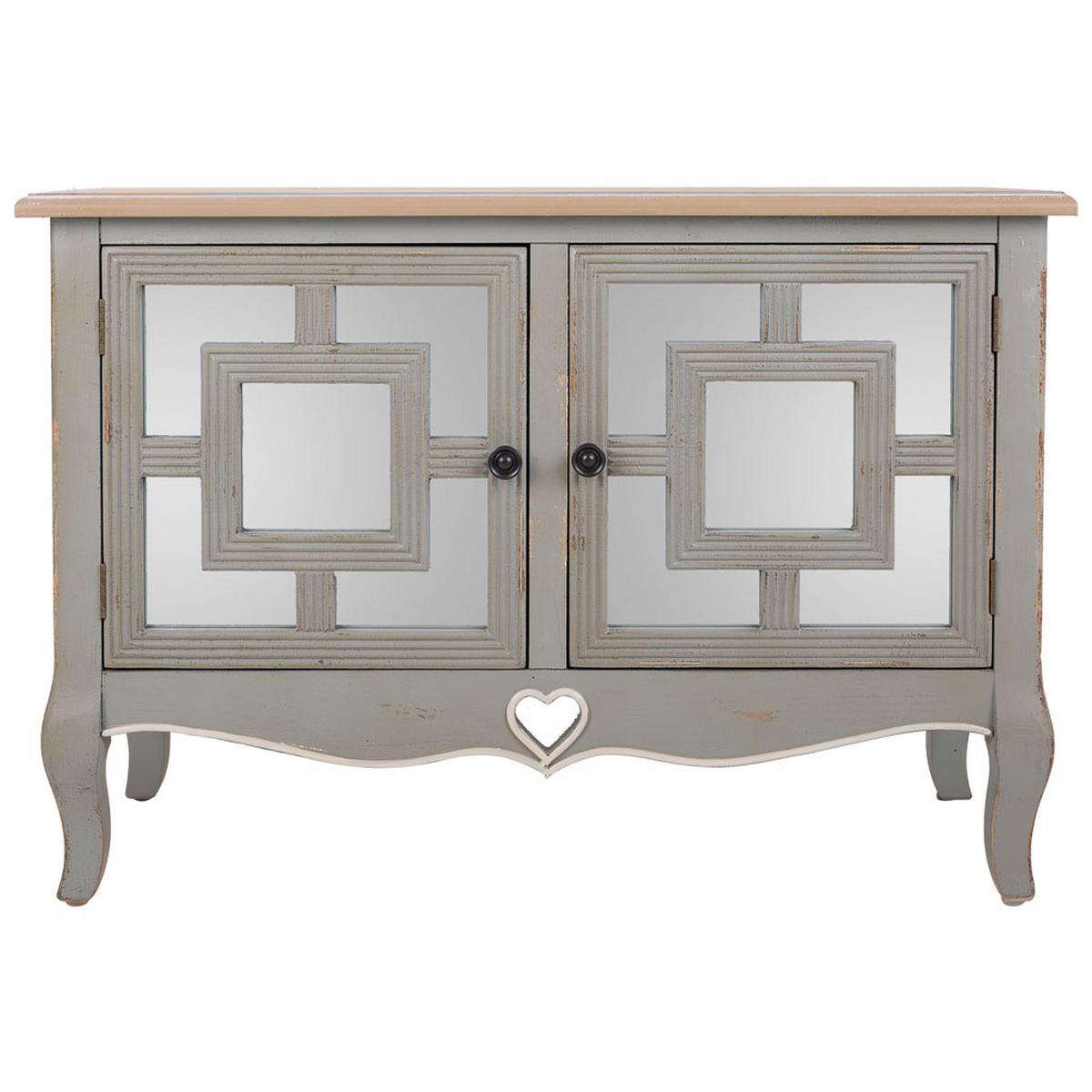 KONSOLE aus Holz 83x36x57 cm - Grau, Holz (36/83/56.5cm) - Wanderlust