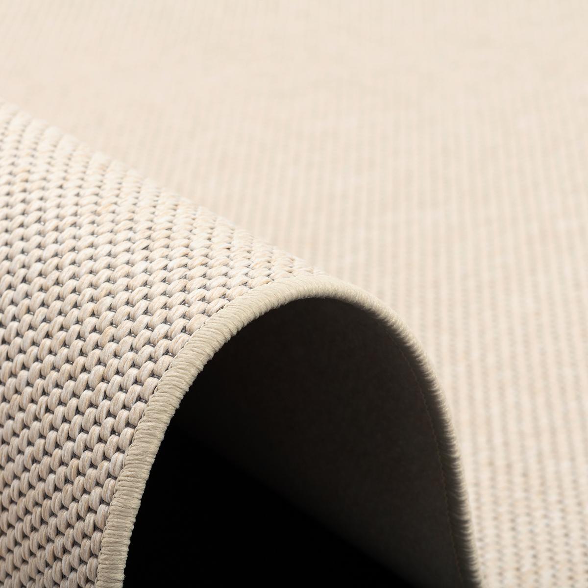 FLACHGEWEBE NATUR TEPPICH BENTZON - Sandfarben, Textil (160/160cm) - Snapstyle