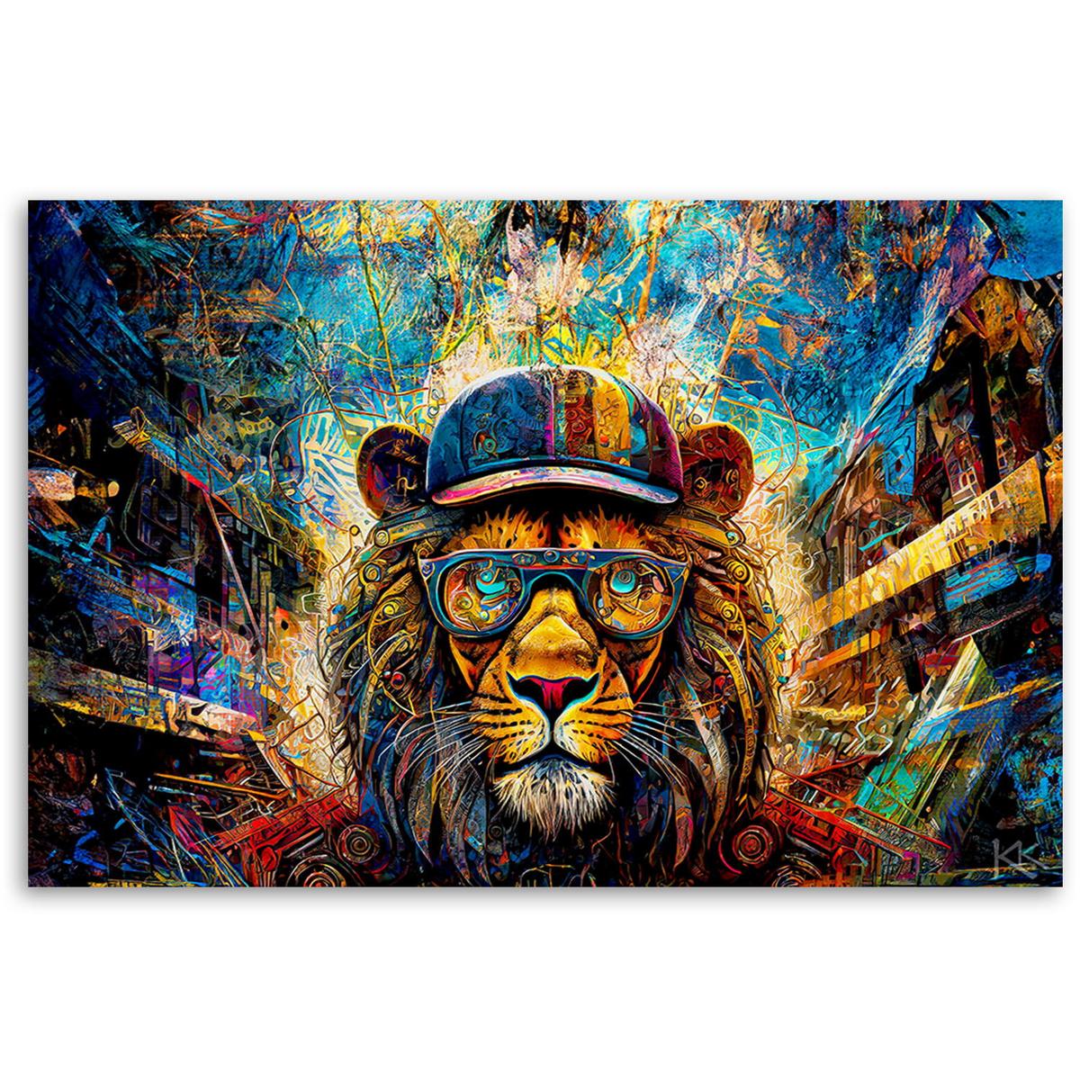 KUNSTDRUCK Bunt 90/60 cm - Multicolor, Textil (90/60cm) - KUNSTLOFT