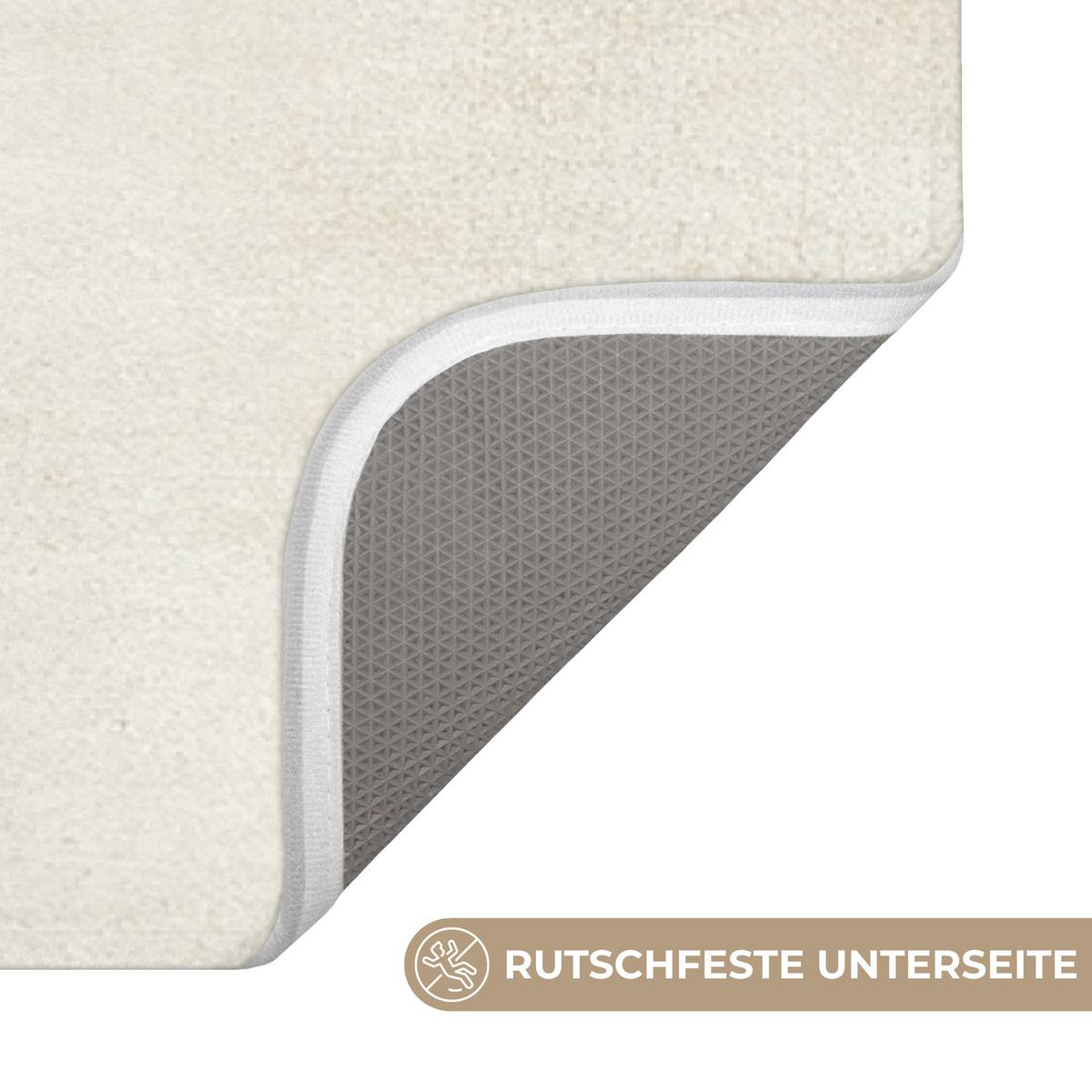 BADEMATTE Japandi - Vogel - Grün 60x120 cm - Olivgrün, Textil (60/120cm) - OnlyWow