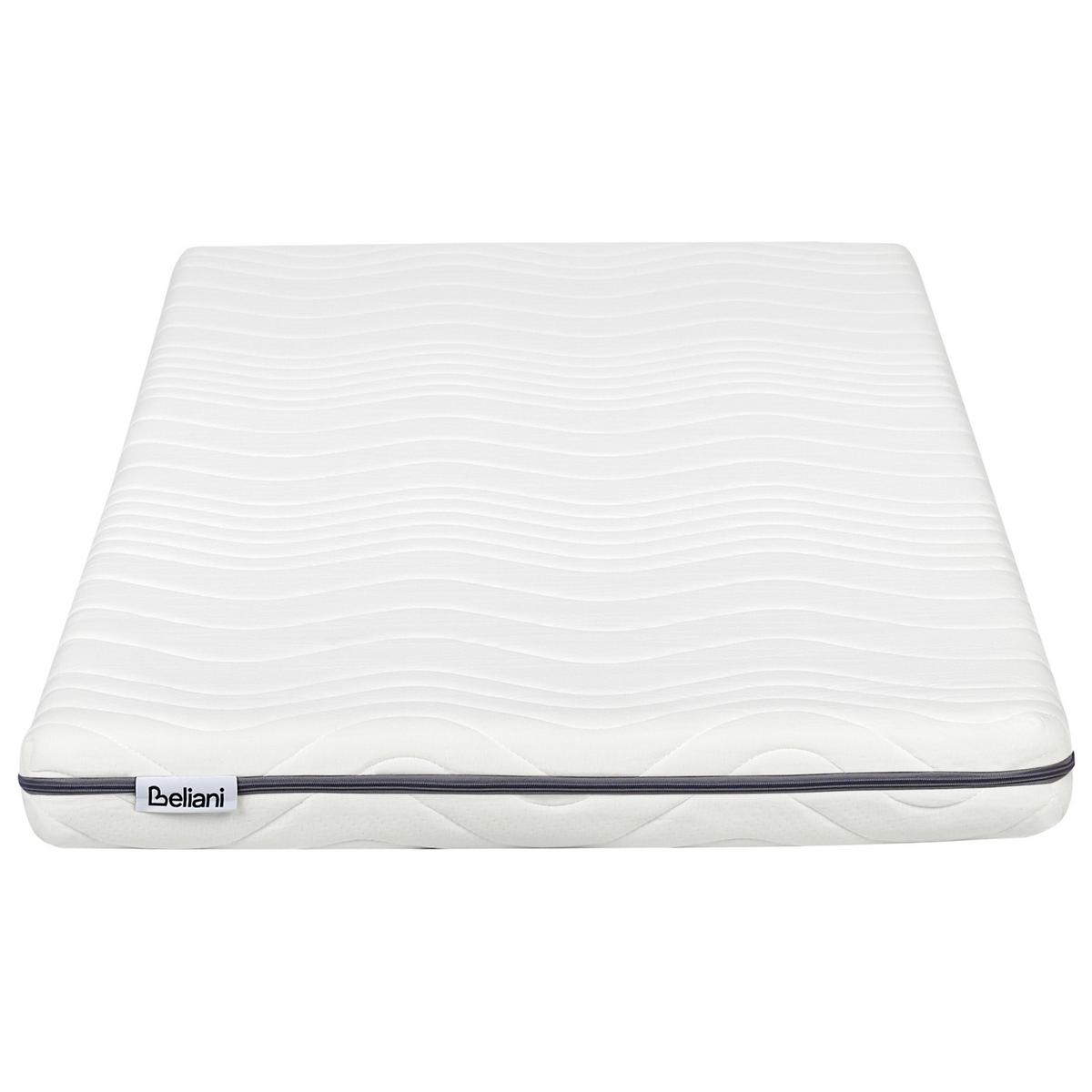 MEMORY-SCHAUMMATRATZE H2/3 Mittel 90/200 cm Petite - Weiß, Textil (90/200cm) - Beliani