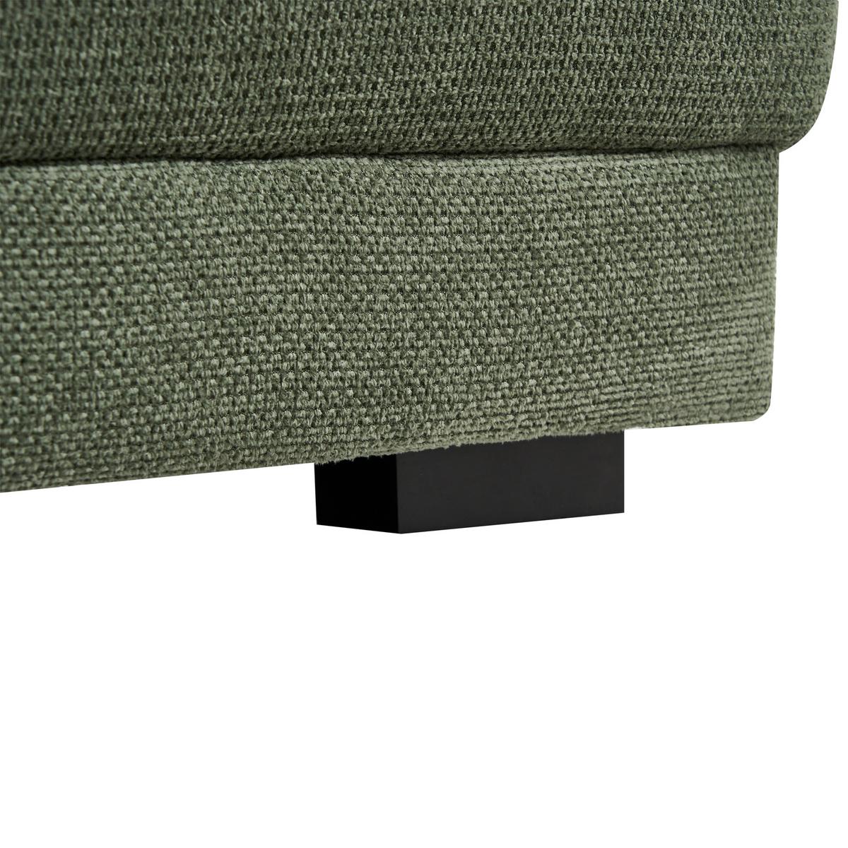 OTTOMANE Stoff Grün Torpo - Schwarz/Grün, Textil (125/38/96cm) - Beliani