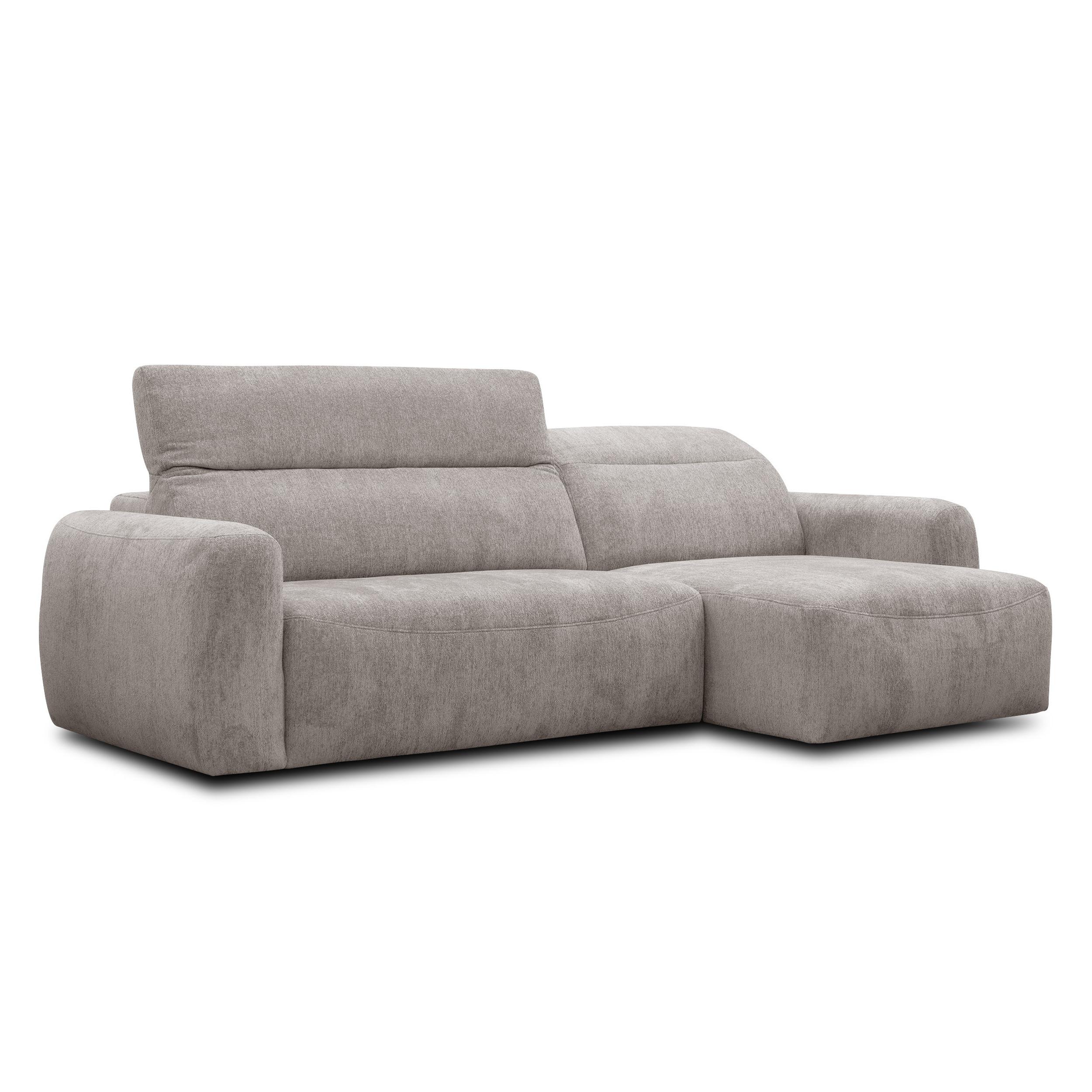 ECKSOFA NERO 4-Sitzer, dunkelbeige - Beige/Schwarz, Holz/Textil (272/81/159cm) - Wozimo