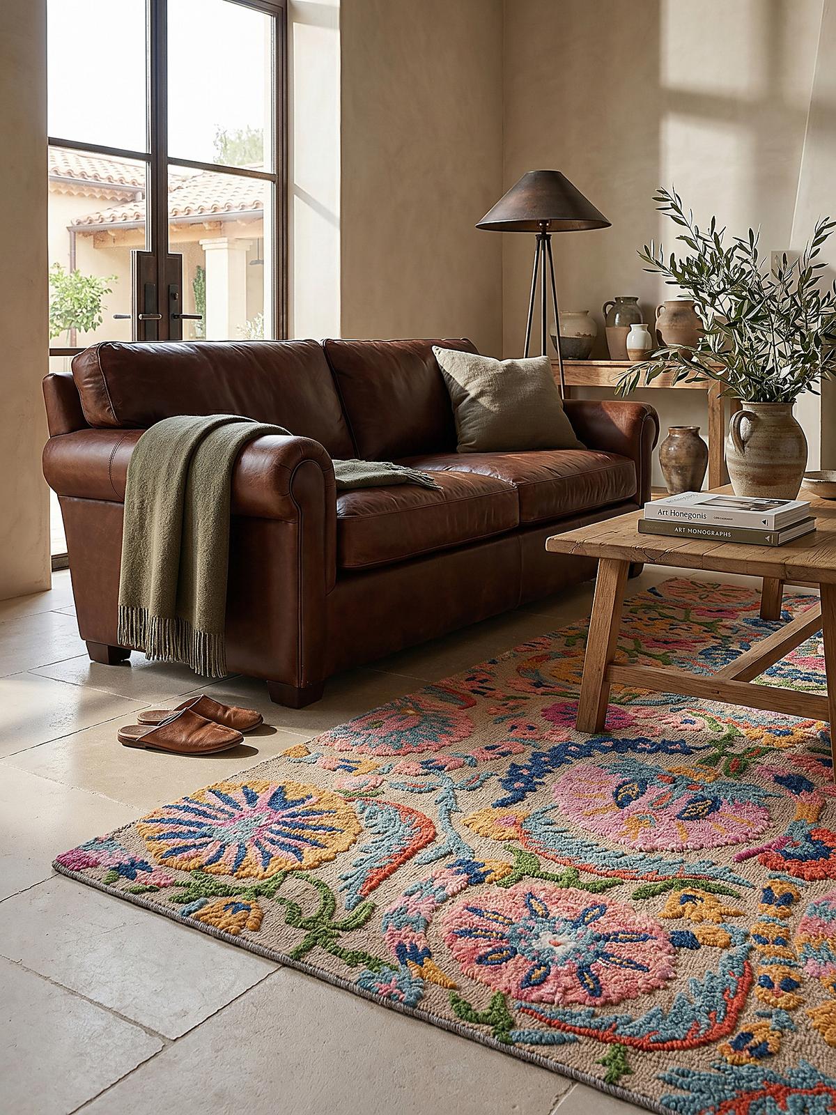 TEPPICH aus Wolle HEDDA in Bunt, floral, 200 x 300 cm - Multicolor, Textil (300/200cm) - KADIMA DESIGN