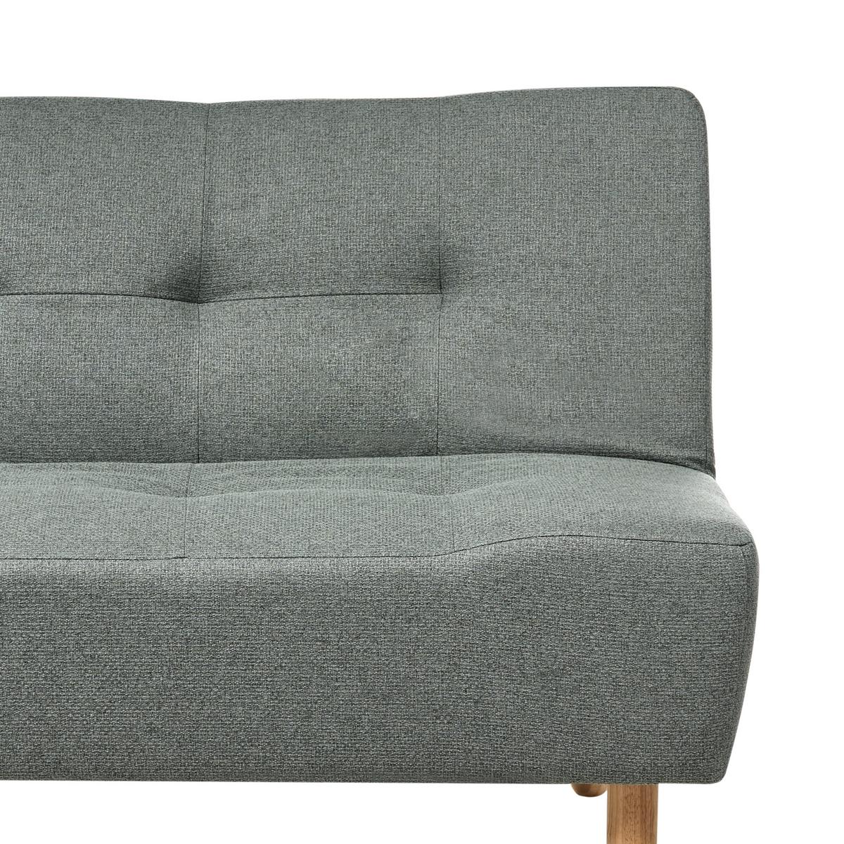 ECKSCHLAFSOFA Modul 4-Sitzer Stoff Grün rechtsseitig Alsten - Braun/Grün, Textil (258/161cm) - Beliani
