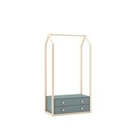 SCHRANK Esteban Grün 80/40/170 cm - Grün, Holz (40/170/80cm) - Calicosy