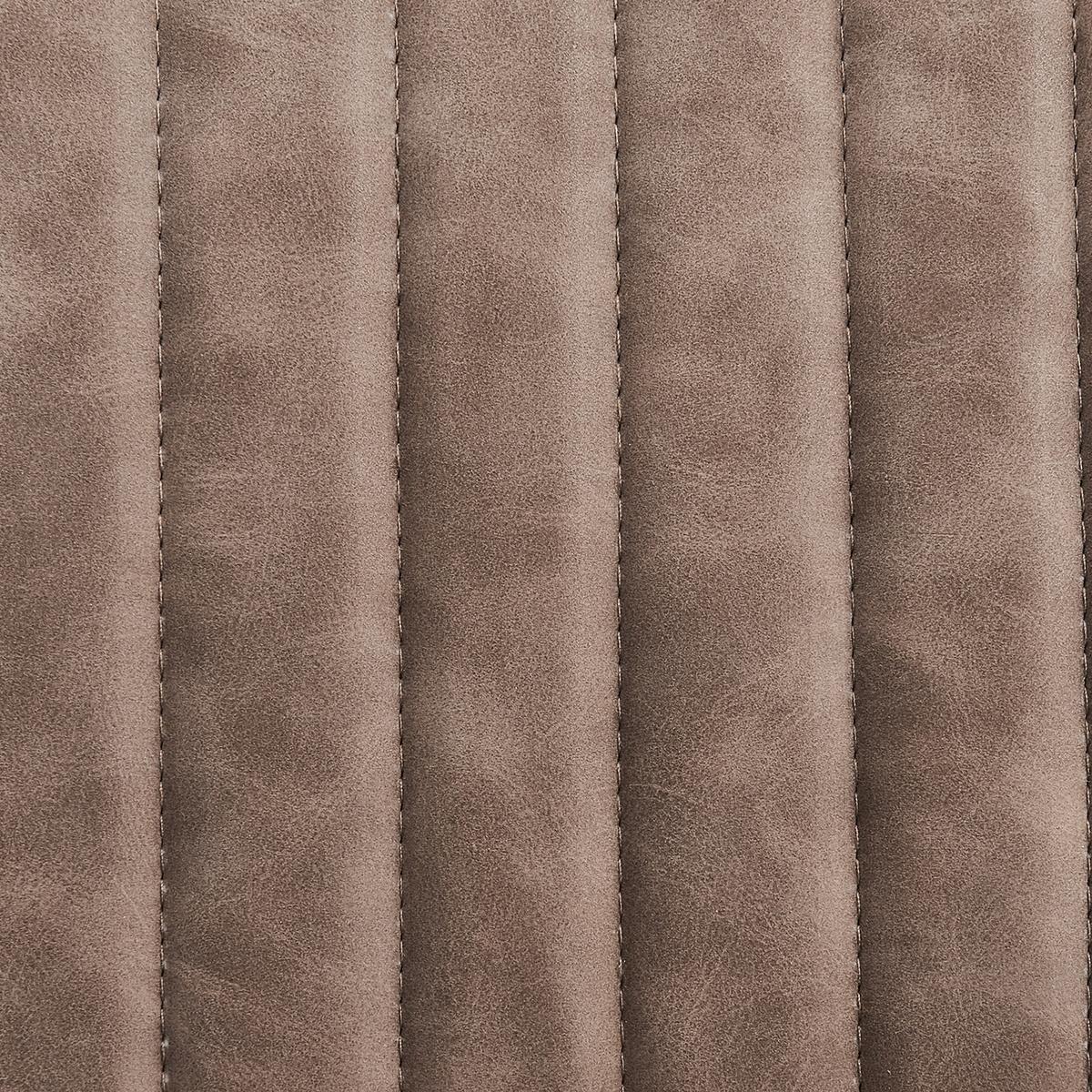 ESSZIMMERSTUHL 2er-Set Kunstleder Braun Brandol - Braun, Textil/Metall (52/87/54cm) - Beliani