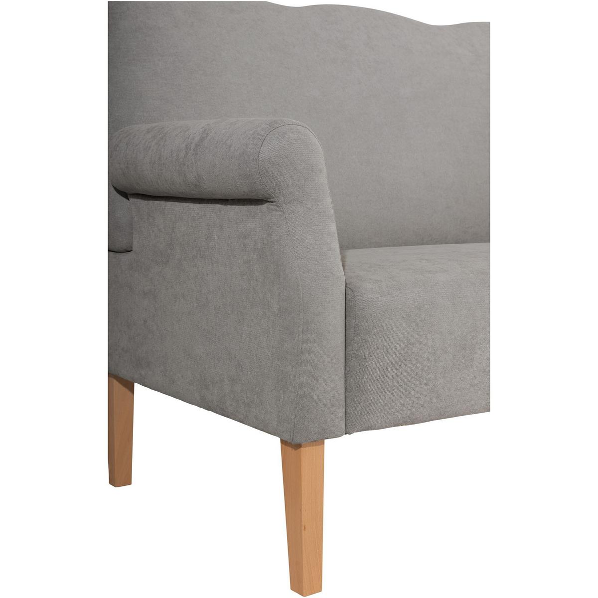 DININGSOFA Karin Flachgewebe hellgrau - Hellgrau, Kunststoff (84/103/147cm) - 58aufmkessel