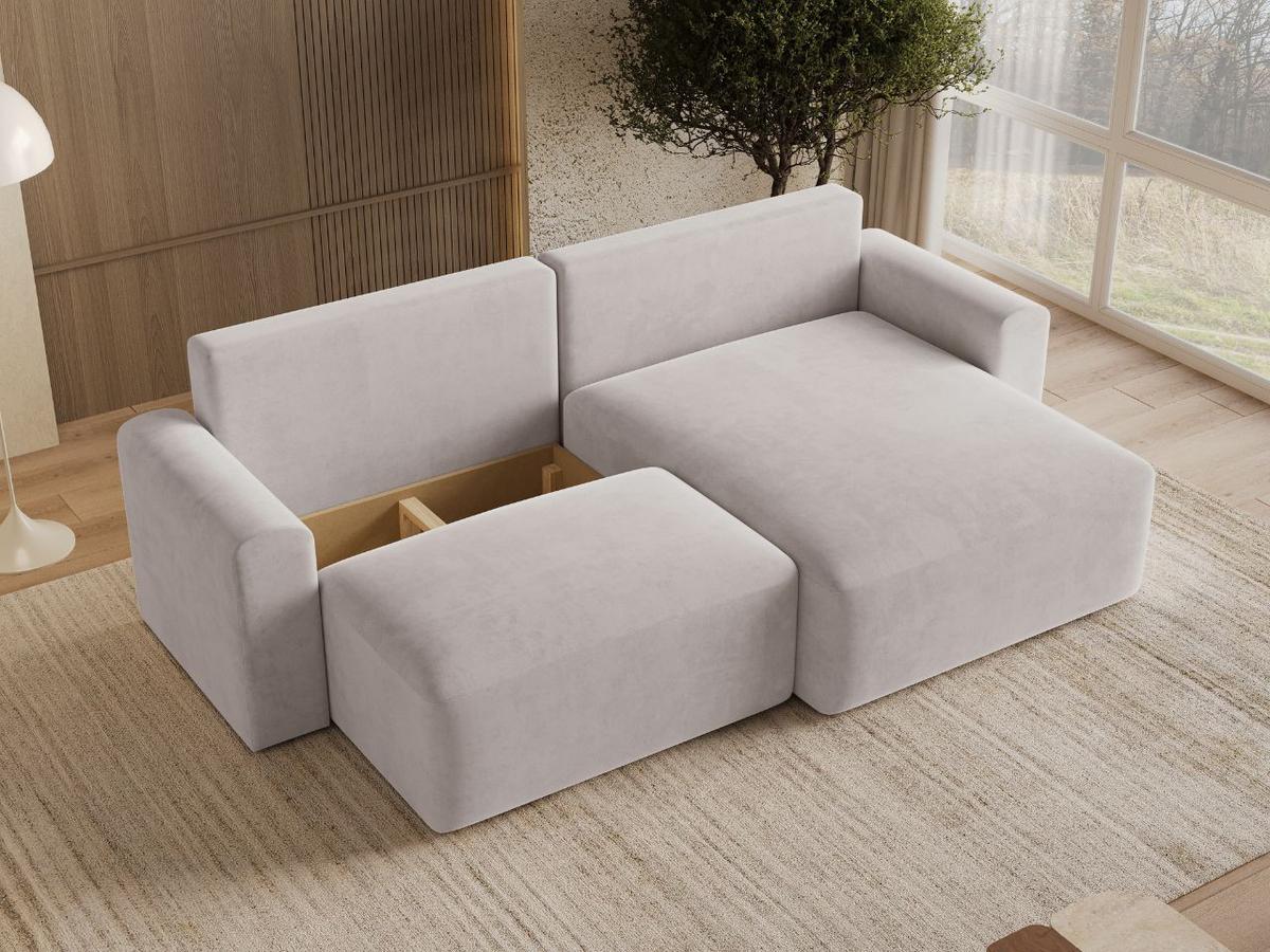 ECKSOFA Aurora Grau - Grau, Holz/Textil (259/145cm) - Graingold