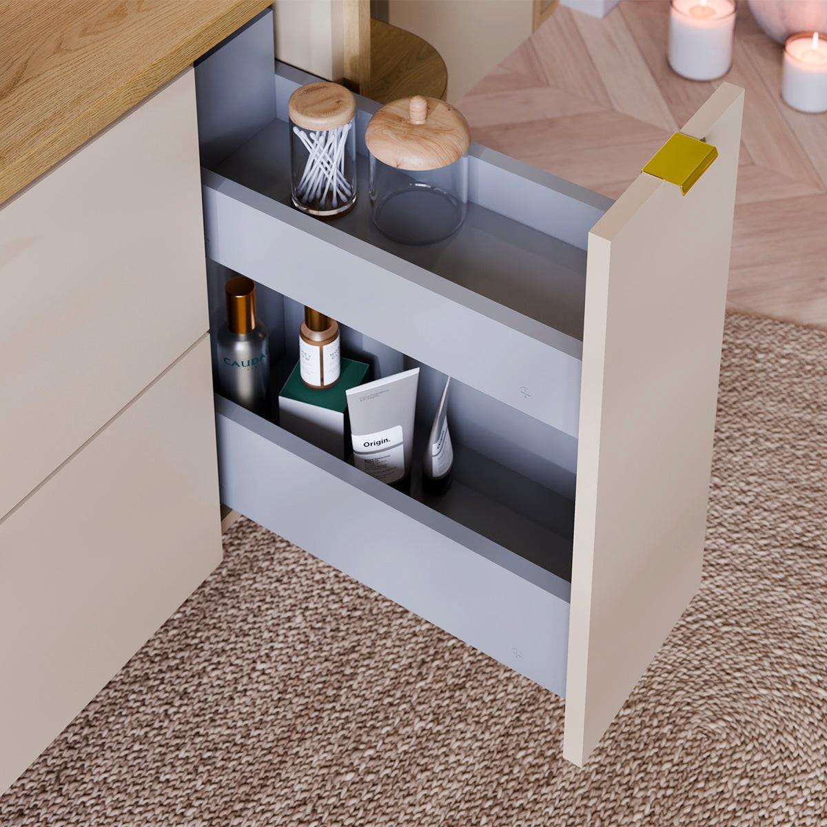 WASCHTISCH 120.4cm Azel Kaschmir - Kaschmir, Holzwerkstoff (120.4/52/46cm) - Petits-meubles