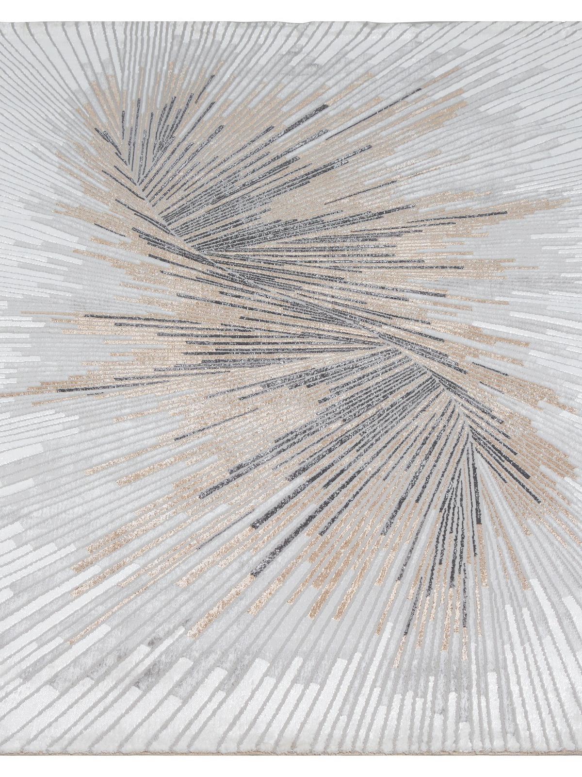 KURZFLORTEPPICH Abstrakt KAVALA Polyester Grau 120 x 170 cm - Grau, Textil (120/170cm) - KADIMA DESIGN
