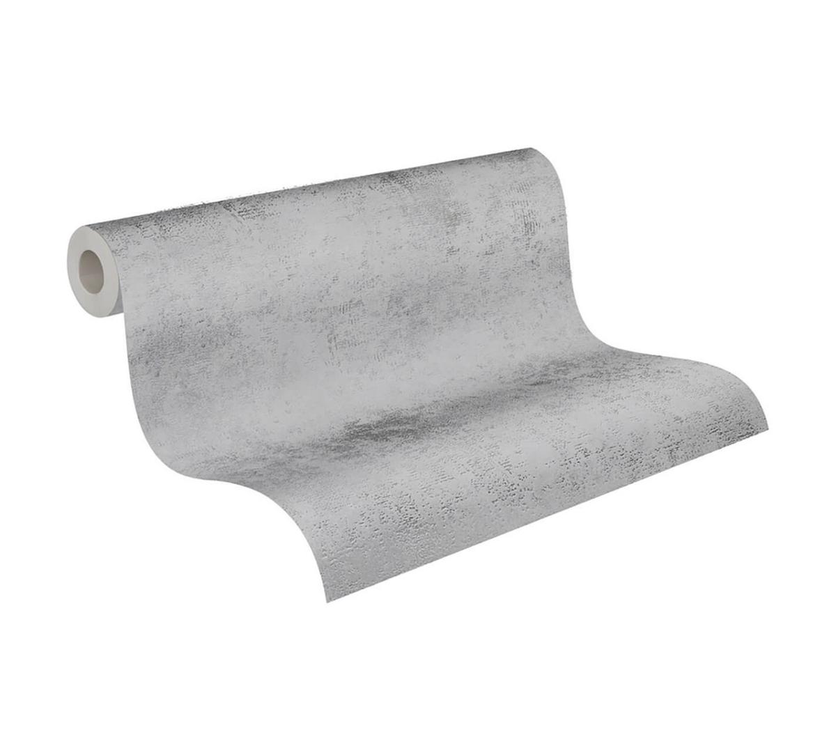 VLIESTAPETE Grau 53/1005 cm - Silberfarben, Textil (53/1cm) - KUNSTLOFT