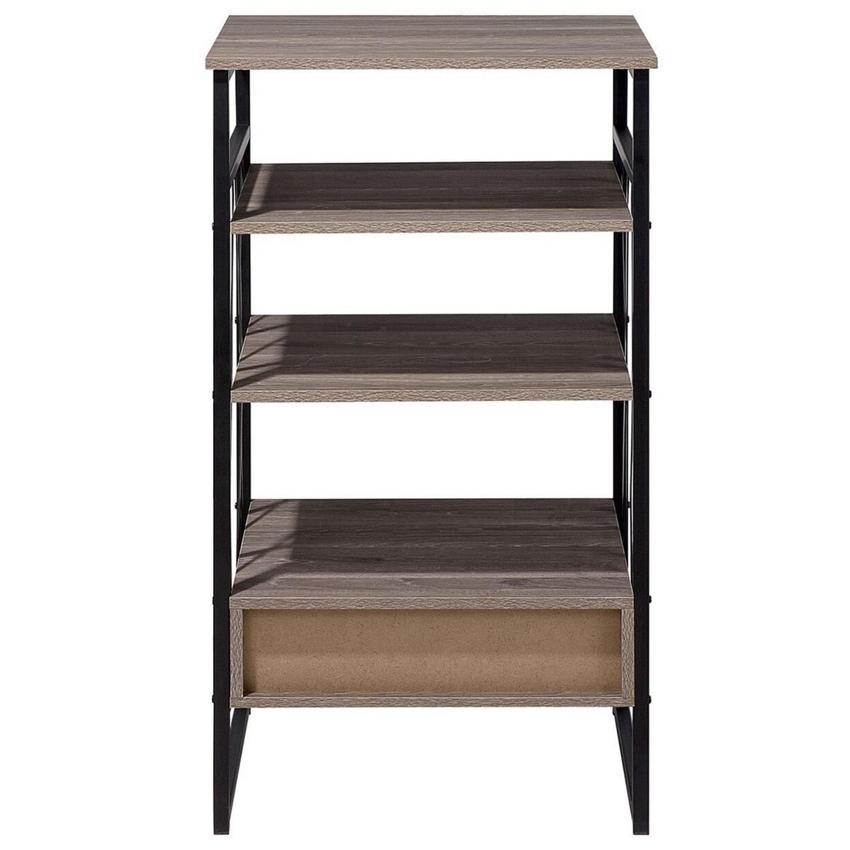 REGAL 3 Fächer Keene - Dunkelbraun, Holzwerkstoff (56/101/51cm) - Beliani