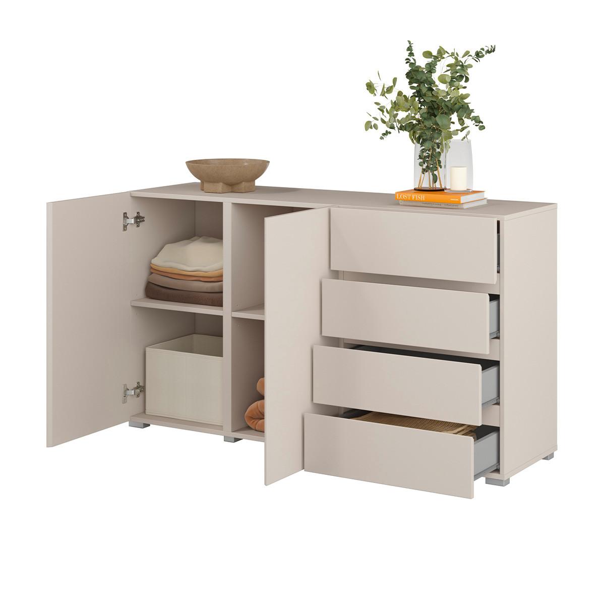 SIDEBOARD Maxis Kaschmir - Beige, Holzwerkstoff (138/78/40cm) - Petits-meubles