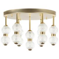 DECKENLEUCHTE Yowaka 40/40/26 cm - Goldfarben, Metall (40/40/26cm) - Beliani