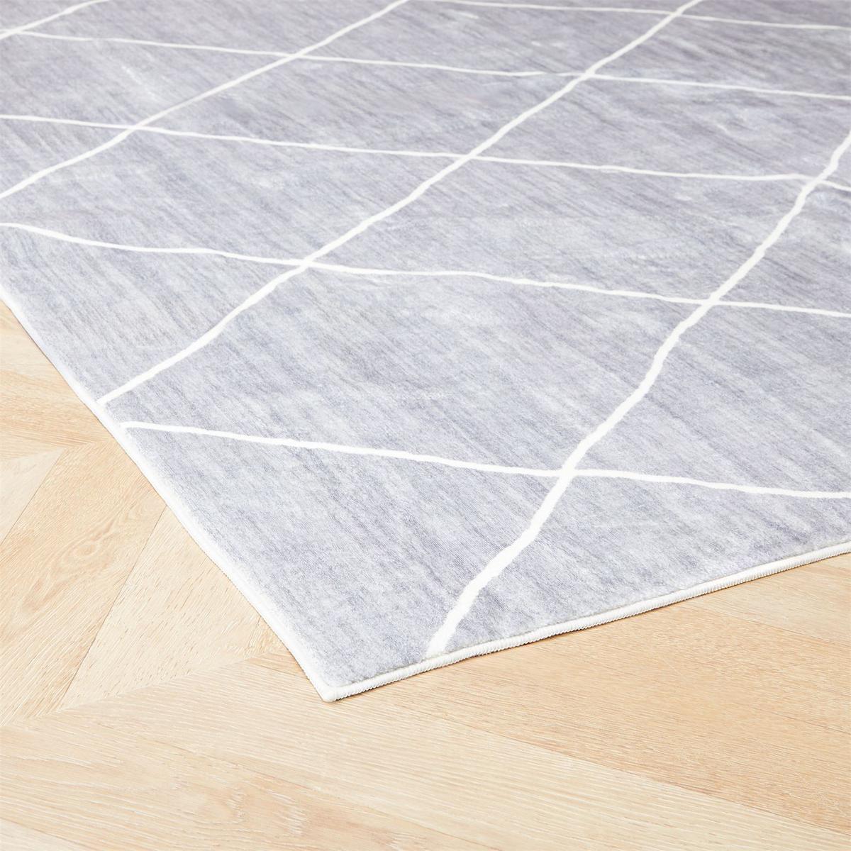 TEPPICH RHOMB - Grau, Textil (200/300cm) - IDIMEX