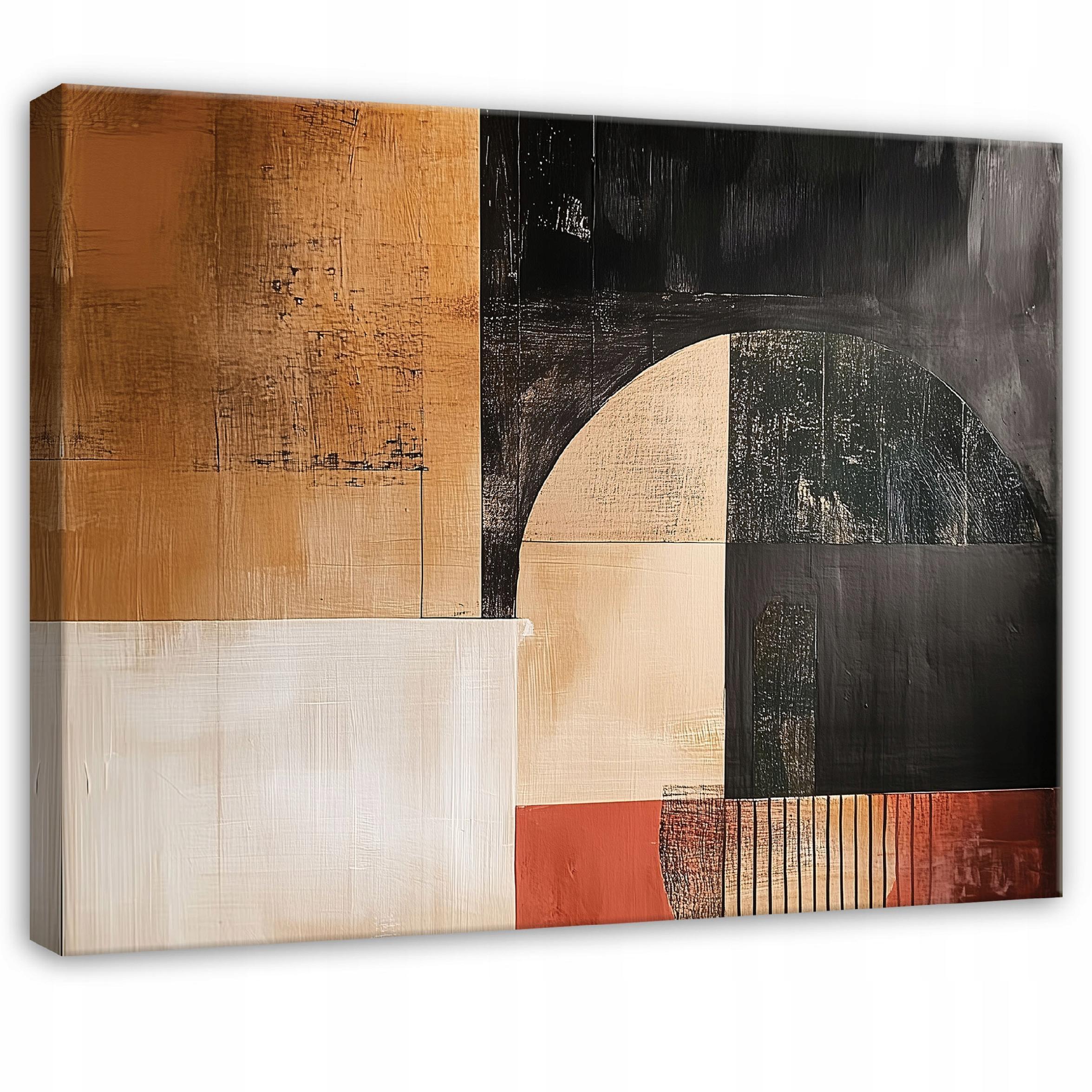 LEINWANDBILD Abstrakt Art Deco Modern 120x80 - Multicolor, Holzwerkstoff (120/80cm) - Wallarena