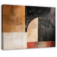 LEINWANDBILD Abstrakt Art Deco Modern 60x40 - Multicolor, Holzwerkstoff (60/40cm) - Wallarena