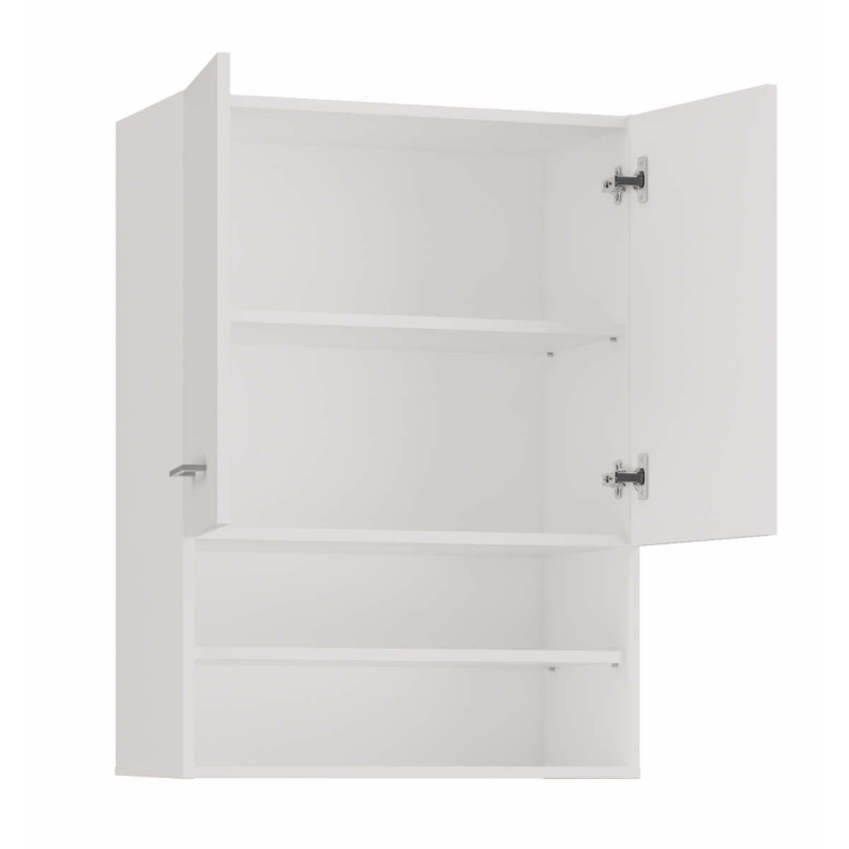 BADEZIMMERSCHRANK Weiß 64/90/30 - Weiß, Holzwerkstoff (64/90/30cm) - RAUMHIRSCH FURNITURE