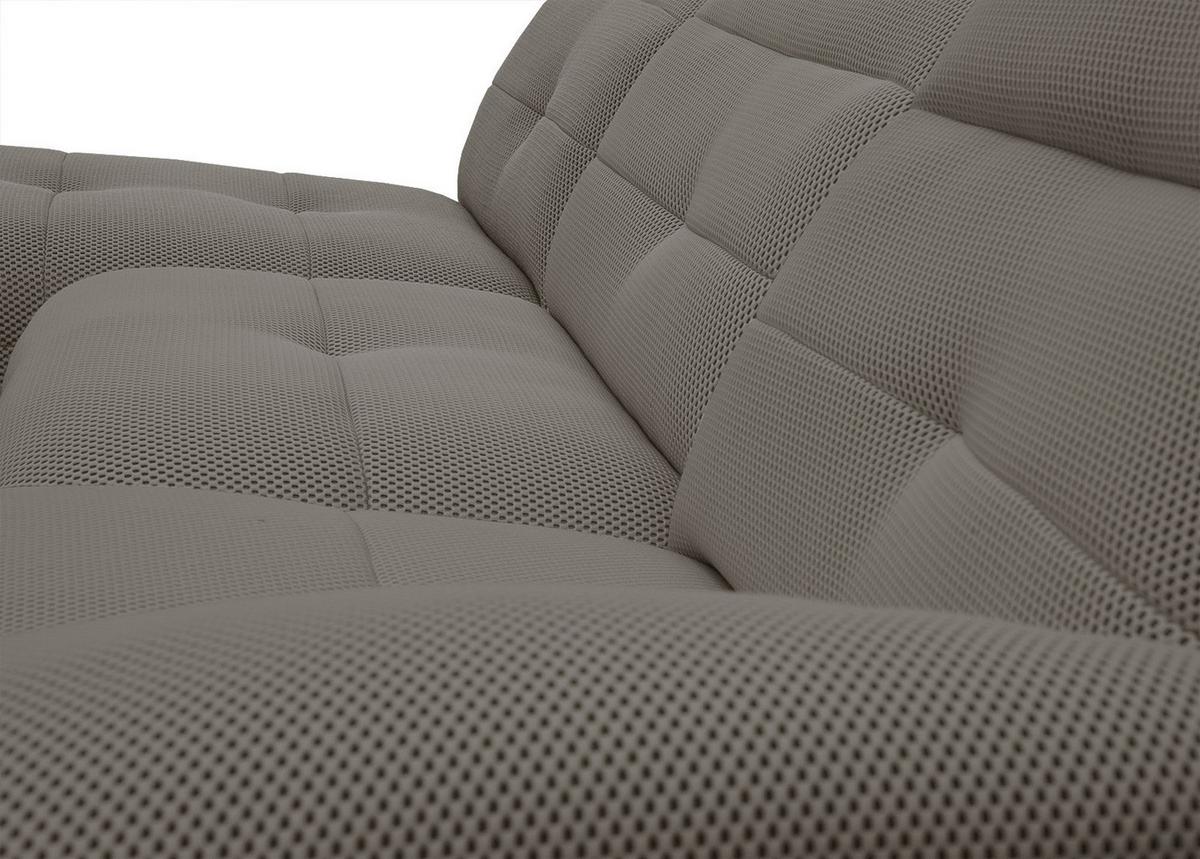 ECKSOFA TRENTO 4-Sitzer, braun - Schwarz/Braun, Holzwerkstoff/Kunststoff (165/262cm) - Wozimo