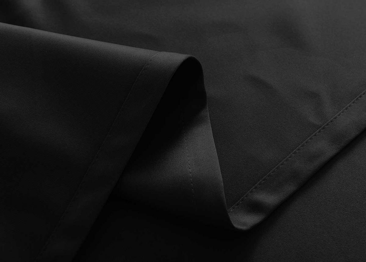 VORHANG 2ER SET NEWYORK HxB 245x295 cm Schwarz - Schwarz, Textil (295/245cm) - Gardinenbox