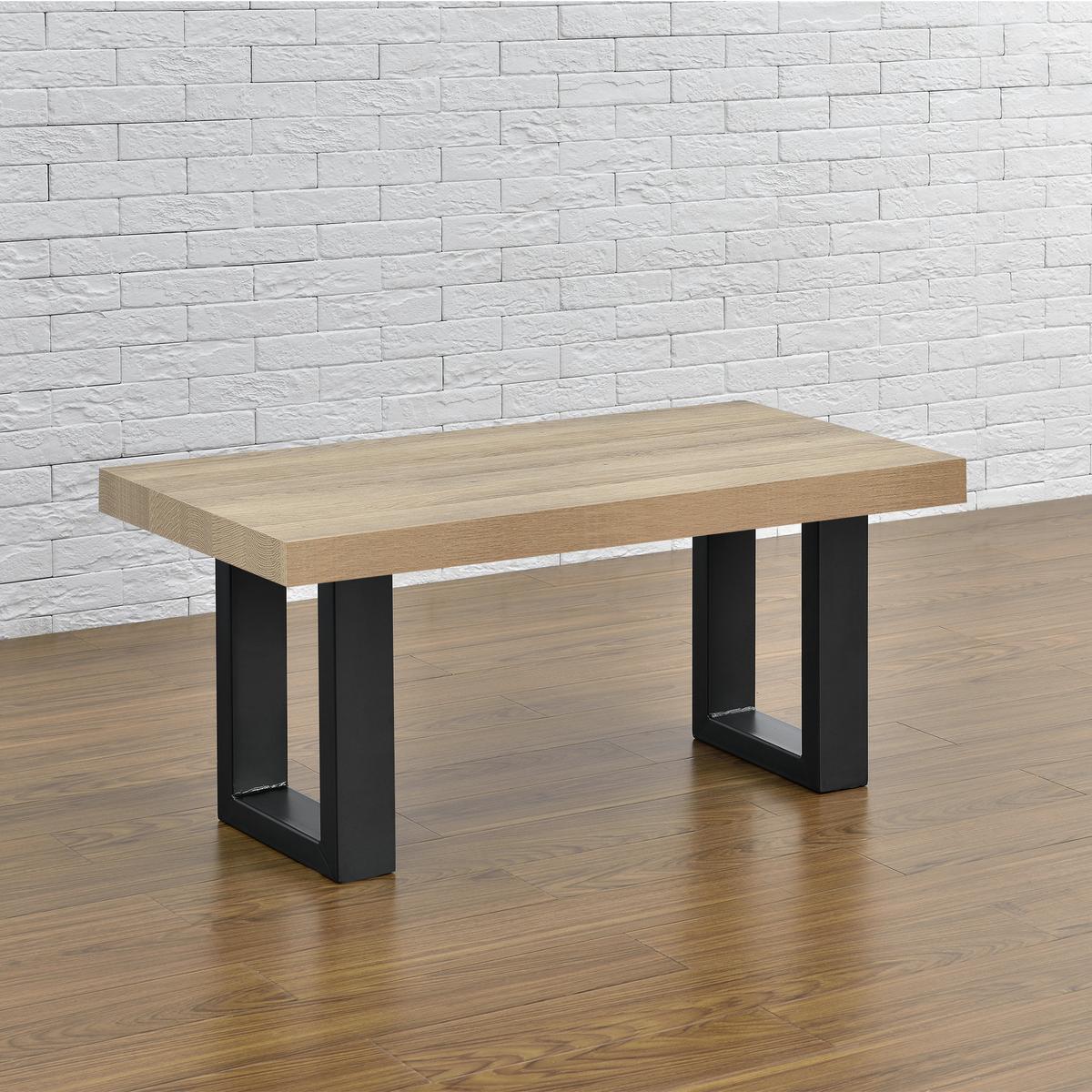 TISCHGESTELL-SET 2 TLG. Makers - Schwarz, Metall (30/43/8cm) - [en.casa]