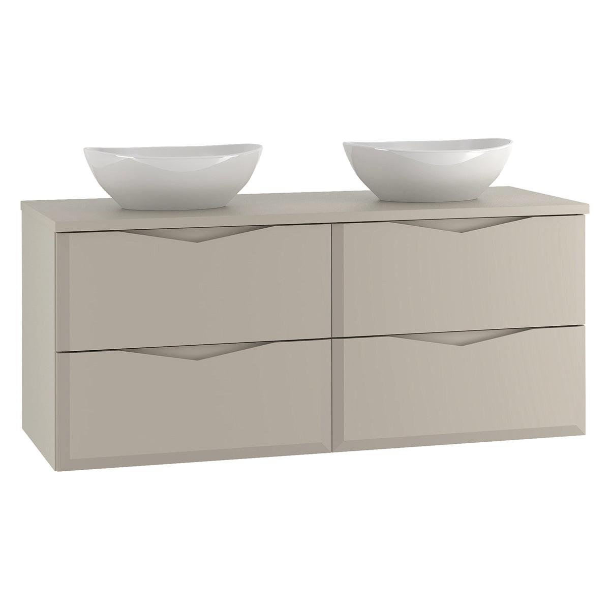 BADMÖBEL 120.6cm Ellie 2er-Set Kaschmir - Beige, Holzwerkstoff (120.6/52.2/46.5cm) - Petits-meubles