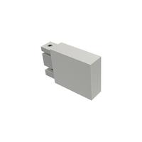 ENDSTÜCKE FÜR GARDINENSTANGEN 14x35 mm, Lox Weiß, Packung 2 Stück - Weiß, Metall (5.2/3.4/3.4cm) - INTERDECO