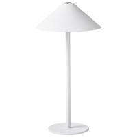 LED-TISCHLEUCHTE Weiß Francoli - Weiß, Metall (15/15/31cm) - Beliani