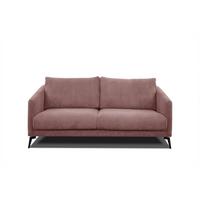 SOFA VILT 2,5-Sitzer, altrosa - Altrosa/Schwarz, Holzwerkstoff/Textil (202/89/94cm) - Wozimo