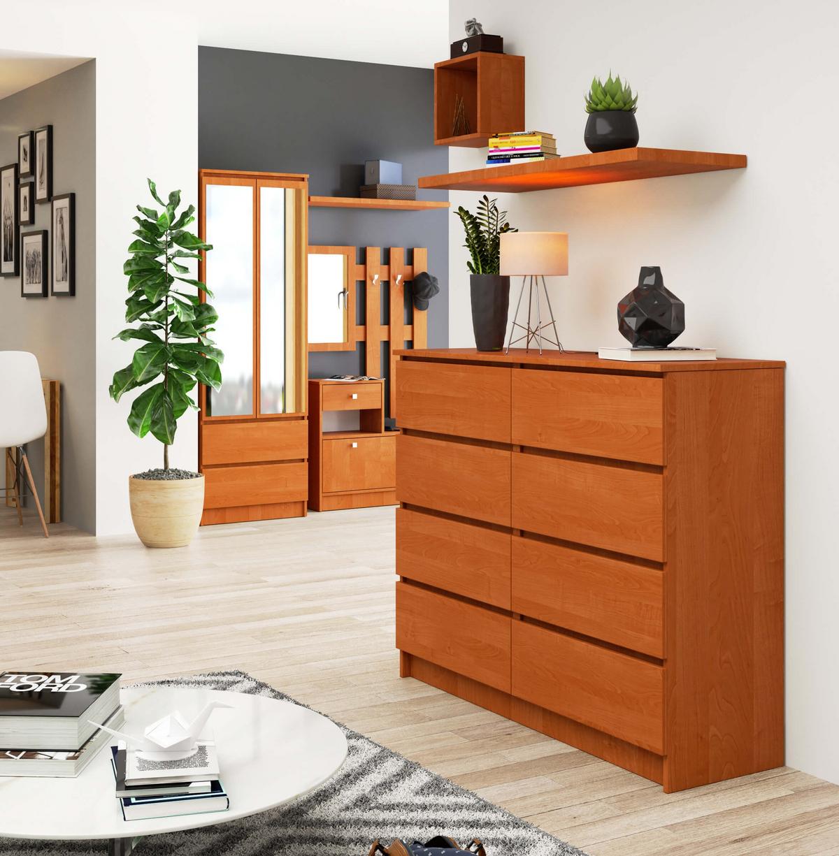 KOMMODE Erlefarben 99/120/40 - Erlefarben, Holzwerkstoff (120/99/40cm) - RAUMHIRSCH FURNITURE