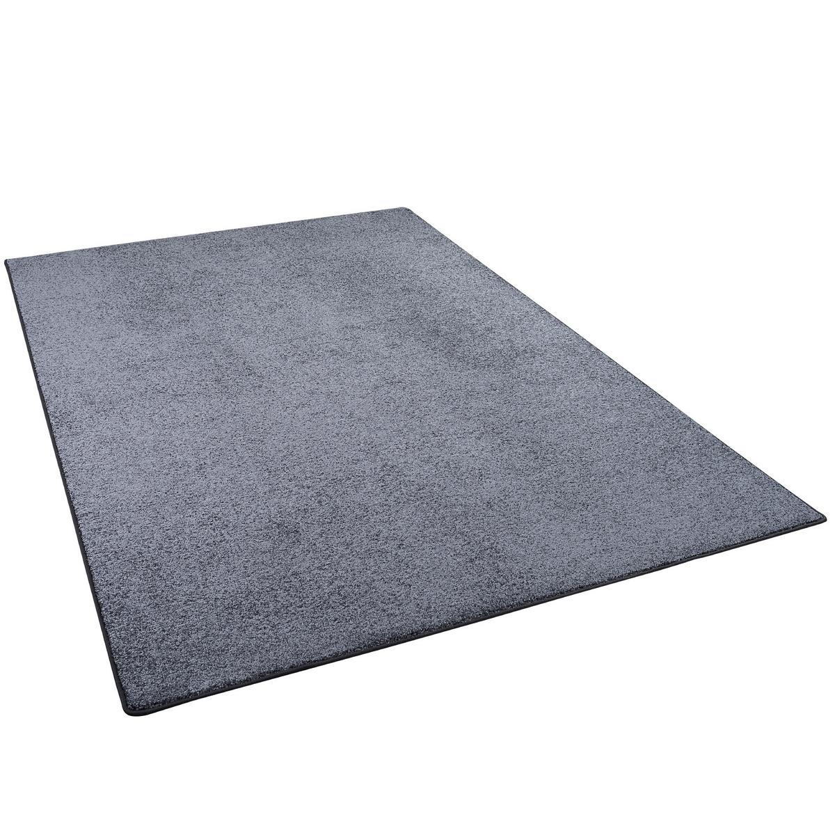 LUXUS SOFT VELOURS TEPPICH SHINE - Anthrazit, Textil (100/400cm) - Snapstyle