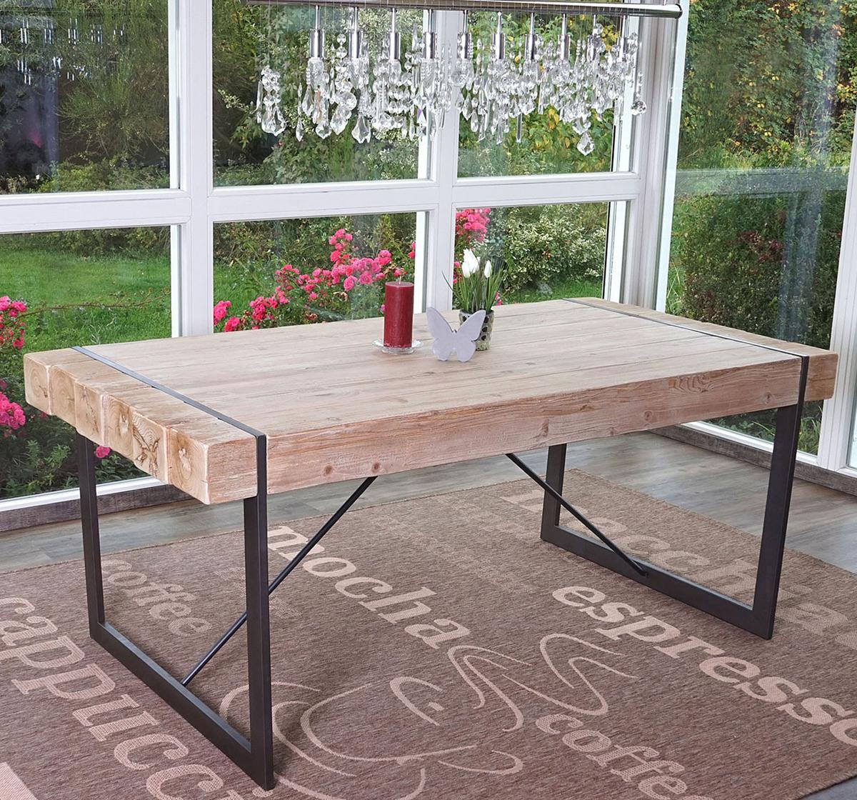 ESSZIMMERTISCH eckig Braun - Braun, Holz (90/160/80cm) - MCW