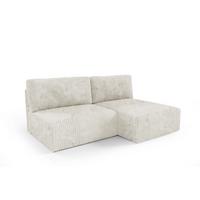 ECKSOFA Angela 3 Sitzplätze Weiß - Weiß, Holz (210/149cm) - Petits-meubles