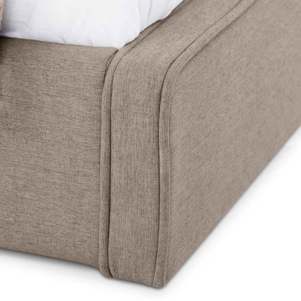 POLSTERBETT LATINI 160x200 cm greige - Greige, Textil (160/200cm) - IDIMEX