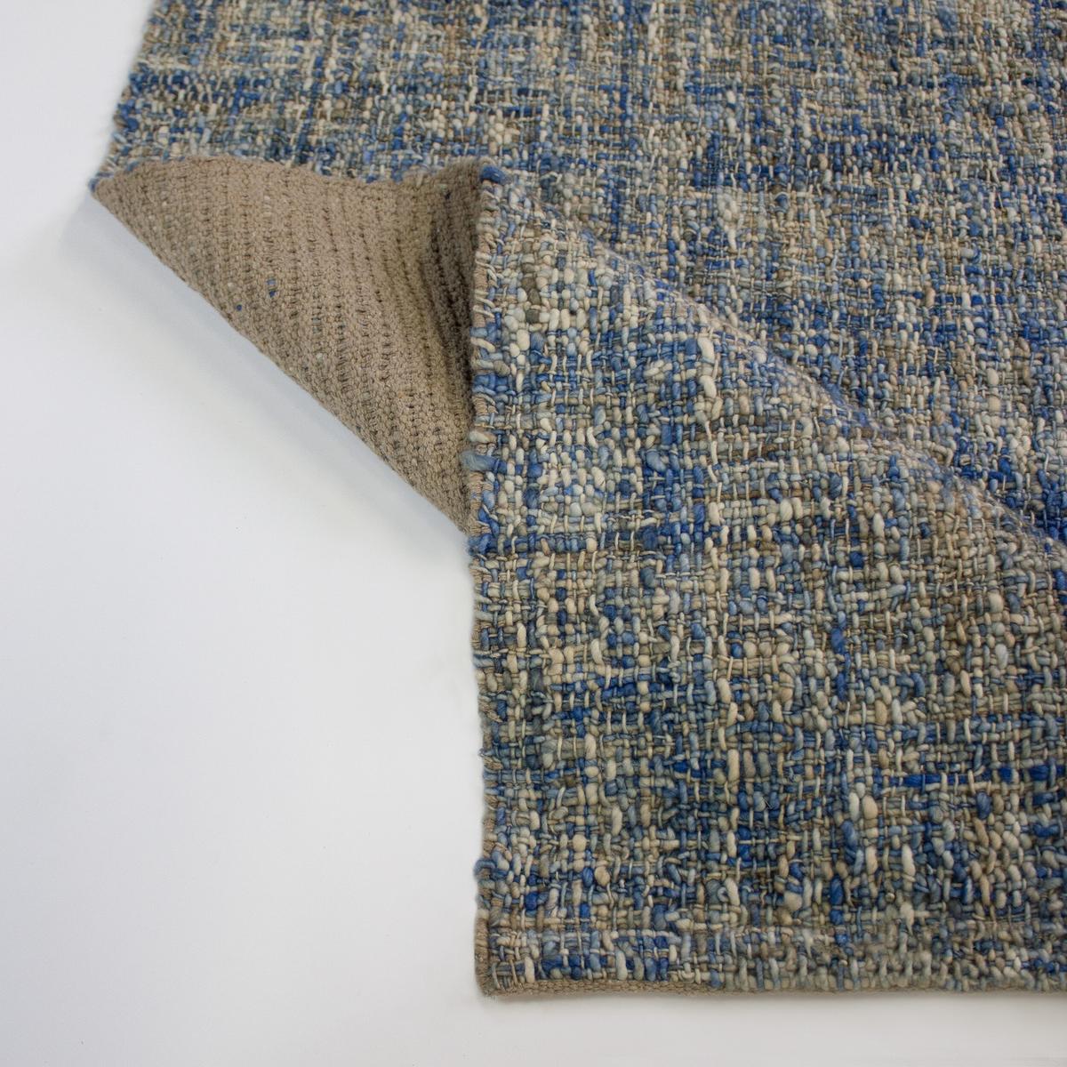 WOLLTEPPICH OTLEY, einfarbig, Blau, 200 x 290 cm - Blau, Textil (290/200cm) - KADIMA DESIGN