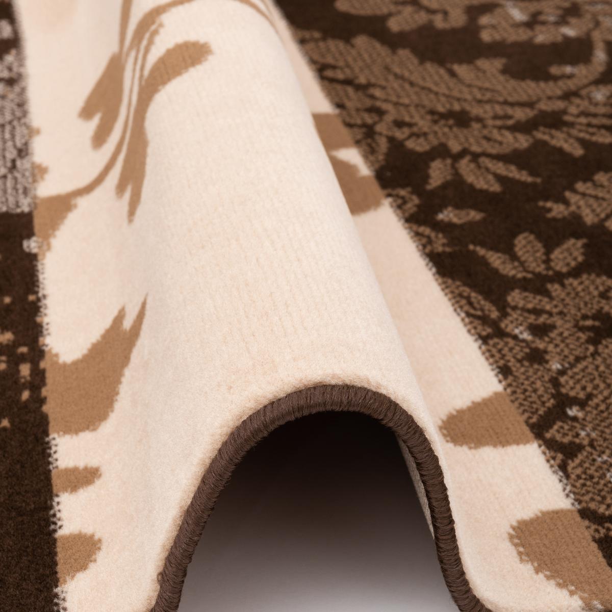 MODERN DESIGNER VELOURS TEPPICH SAMBA - Braun, Textil (120/170cm) - Pergamon